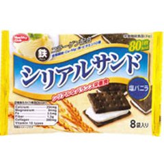 【ハマダコンフェクト】シリアルサンド 塩バニラ 8枚入り