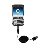 Retractable USB Cable for the O2 XDA Cosmo with Power Hot Sync and Charge capabilities - Gomadic Brand w/ TipExchange Technology