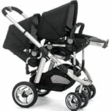 iCandy Pear Tandem Stroller with Upper and Lower Canopies and Raincover