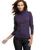 August Silk Knit Turtleneck Top