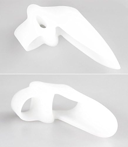 EasyLifeCare One Pair Big Toe Gel Protector and Separator - Super Comfortable Durable Medical-Grade Gel Spreader for Bunion Treatment, Hallux Valgus, Hammer Toe and other Foot Deformity - Separate and Allign Toes to Reduce Foot Discomfort and Pain - One size fits Left and Right Toe Non-slip Design - Washable and Reusable Hypoallergenic Clear Gel - Relief your Toe Pain Immediately