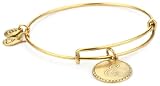 Alex and Ani Bangle Bracelet Bar E Russian Gold-Plated Bangle Bracelet