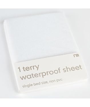 "Waterproof terry sheet - Single bed 2ft 6"""""
