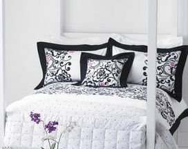 Linda Barker Calista Black Pink Floral Poly Filled Cushion, 43 x 43 cm