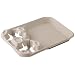 Huhtamaki 20990 8-44 oz Cup Capacity, Beige Color, 2 Cup Carrier with Wide Compartment Molded Fiber Food Tray (Case of 100)