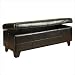 Leather-Upholstered Storage Bench