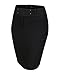 J.TOMSON Womens Front Zip Stretchy Pencil Skirt