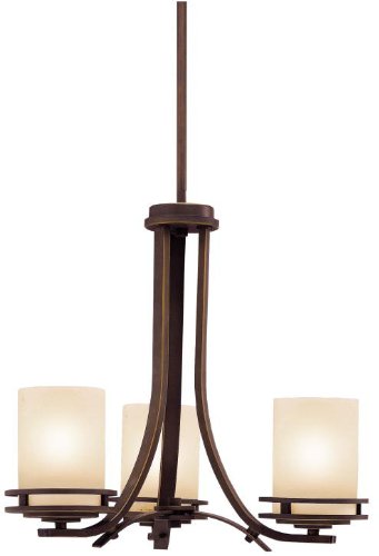 Kichler Lighting 1671OZ 3-Light Hendrik Incandescent Chandelette, Old Bronze
