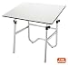 Alvin Onyx Folding Drafting Table Base Only, Black