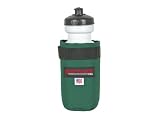 Bushwhacker Shasta Green - Insulated Bike Water Bottle Holder w/ Bottle - Two Point Bike Frame & Handlebar Attachment w/ Belt Loop
