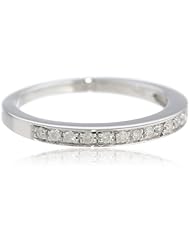 14k White Gold Round Diamond Ring (1/6 cttw, I-J Color, I1-I2 Clarity)