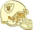 14K Gold NFL Oakland Raiders Football Helmet Tie Tac