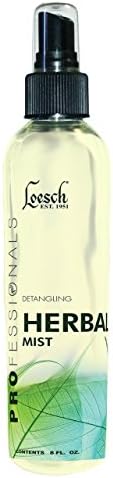 8 oz Loesch Professional Detangling Herbal Mist that use herbal extracts to infuse hair with luster and strength, create a smooth, supple surface to each hair shaft.