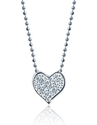 Alex Woo "Little Vegas" Heart Pendant Necklace