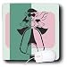 TNMGraphics Retro Designs - Mod Scooter Girl - Mouse Pads