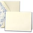 Blue Toile Bordered Notes