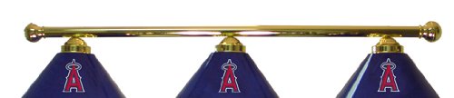Los Angeles Angels of Anaheim Pool Table Lights - Brass Bar