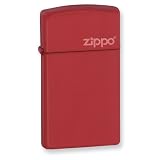 Zippo Red Matte with Zippo Logo Lighter