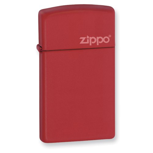 Zippo Red Matte with Zippo Logo Lighter