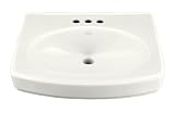 KOHLER K-2028-1-0 Pinoir Pedestal Basin Only, White