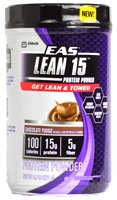 EAS Lean 15 Protein Powder, Chocolate Fudge, 1.7 Pound
