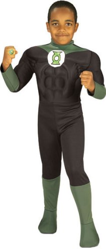  Child Deluxe Muscle Chest Green Lantern Costume