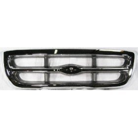 Chrome Grille Grill 98-00 Ford Ranger Pickup Truck Xlt 2wd 98 99 00 1998 1999 2000 Pickups Trucks Chromed