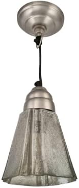 Vintage Inspired Art Deco Mercury Glass Pendant Light