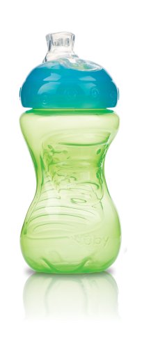 Nuby Super Spout Easy Gripper Cup, 10 Ounce, Colors May Vary
