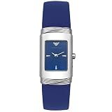 Emporio Armani Women's Blue Rubber Watch #AR1027