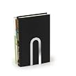 Elements Small Chrome Book Ends Mod Bookends Office