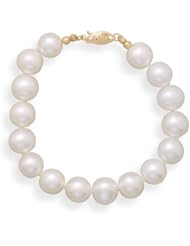 7" 8.5-9mm Cultured Freshwater Pearl Bracelet