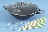 Produkt-Bild: WOK SET 30cm Gusseisen