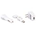 USB Travel Kit with Car Charger, Travel Adapter & Cable for Apple iPod...