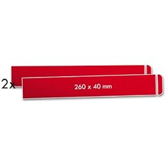 2 Reflektoren � 260 x 40 mm - f�r Fahrrad, PKW, Anh�nger, Parkpfosten oder zur Dekoration, rot reflektierend