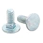 Grade 5 Zinc Plated Steel Carriage Bolt, Oval Head, 5/16"-18, 1-3/4" Length (Pack of 5)