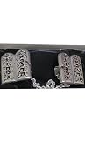 Ten Commandments Silver Plated Tallit Prayer Shawl Clips