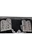 Ten Commandments Silver Plated Tallit Prayer Shawl Clips
