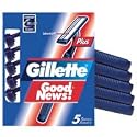 Gillette Good News Plus Disposable Razors, 5 / Pack, 6 Ea