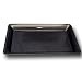 Black Rectangular Plastic Serving Tray - 12 x 18