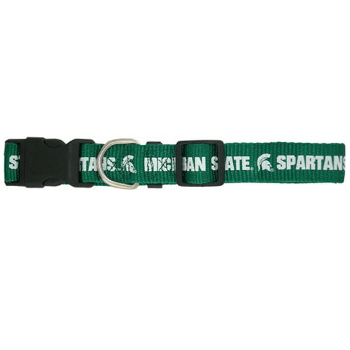 NCAA Dog Collar, Large, Michigan State University Spartans