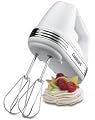 Cuisinart HM-70 Power Advantage 7-Speed Hand Mixer, Stainless and White