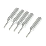 uxcell 　半田コテ先　ソルダーアイロンチップ　メタル製ベベル　900M-T-2C 2mm幅 5個入
