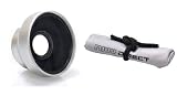 Optics 2.5x High Definition, Super Telephoto Lens for Canon VIXIA HF10 & VIXIA HF20 (37mm) + Nwv Direct Microfiber Cleaning Cloth