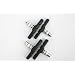 Point V-Brake-Bremsschuhe - 2 Paar - Aluminium - 70 mm, schwarz, 29218201