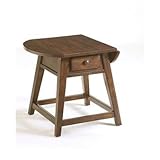 IMAGE OF Broyhill Attic Heirlooms Leg End Table in Rustic Oak