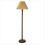Wood Barley Twist Floor Lamp