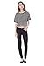 ALYGNE Womens Basic Short Sleeve Jersey Crop Top Shirt
