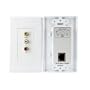 StarTech.com COMPUTPWALLA Composite Wall Plate Video Extender over Cat 5 with Stereo Audio