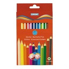 Stylex Schreibwaren 25068 - Buntstifte Jumbo, Dreikant, lang